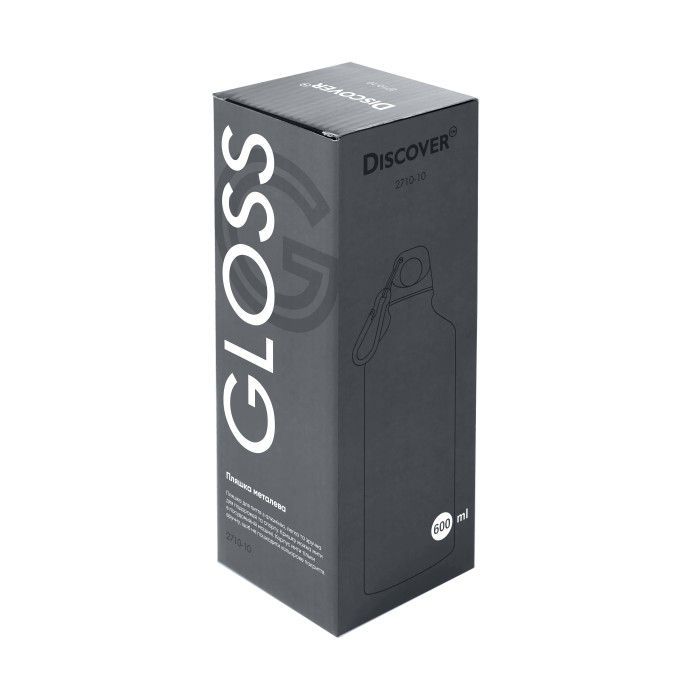 Бутылка металлическая Gloss, ТМ Discover