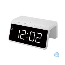 Часы с беспроводной зарядкой Wake Up, TM TEG, с беспроводной зарядкой, TM TEG (белый)