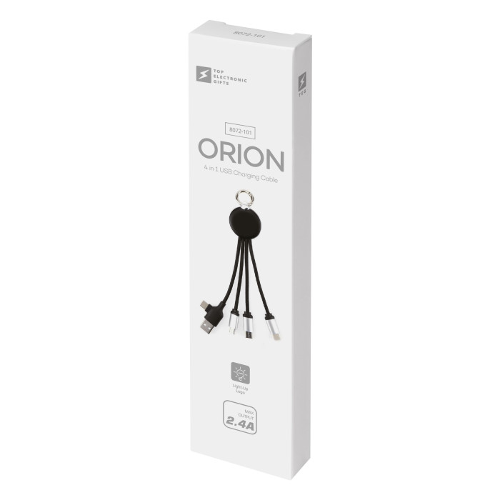 Зарядный кабель 3 в 1 с подсветкой Orion, ТМ TEG