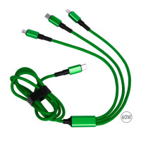 Зарядный кабель Solin Type-C 3в1 60W
