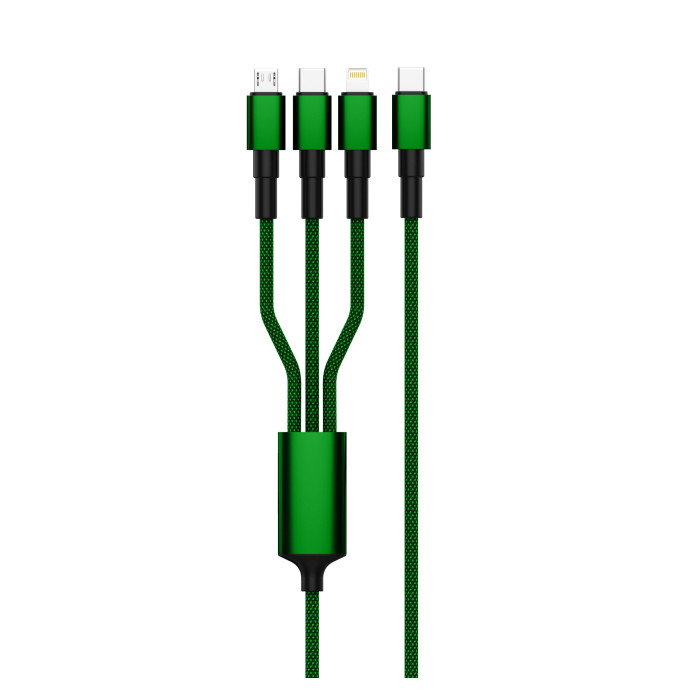 Зарядный кабель Solin Type-C 3в1 60W