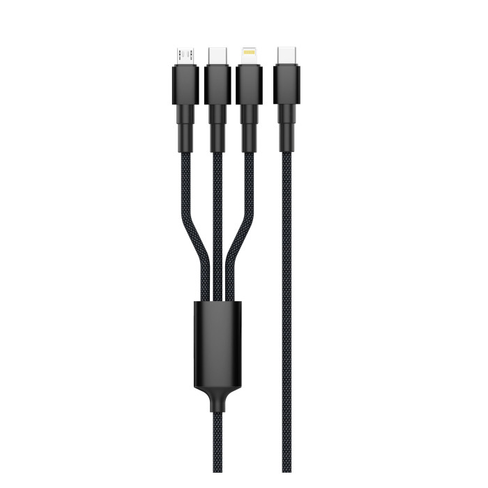 Зарядный кабель Solin Type-C 3в1 60W