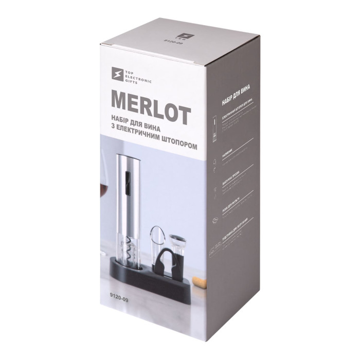 Набір для вина з електричним штопором Merlot, TM TEG