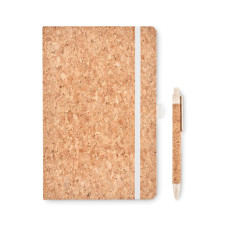 Записник A5 з ручкою SUBER SET, 96 л, корк