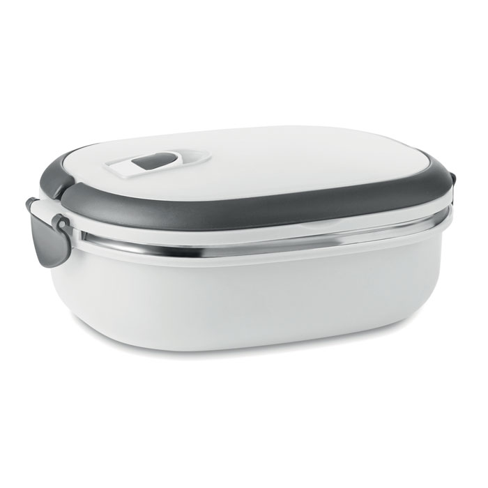 Ланч бокс Delux Lunch, 20x14x7 см, металл, PP - зеленый