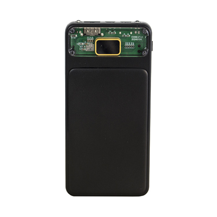 TEKNO, Павербанк на 10000 mAh з цифровим індикатором заряду та двома LED-діодами — Білий