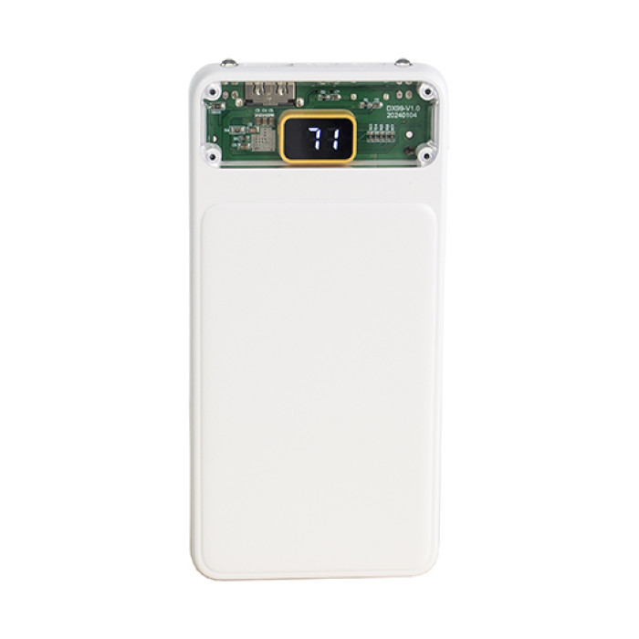TEKNO, Павербанк на 10000 mAh з цифровим індикатором заряду та двома LED-діодами — Чорний